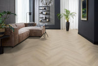 Floorlife Yup Merton Herringbone Beige Dryback PVC