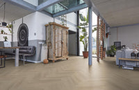 Floorlife Yup Merton Herringbone Beige Dryback PVC