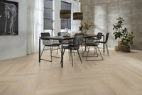 Floorlife Yup Merton Herringbone Beige Dryback PVC