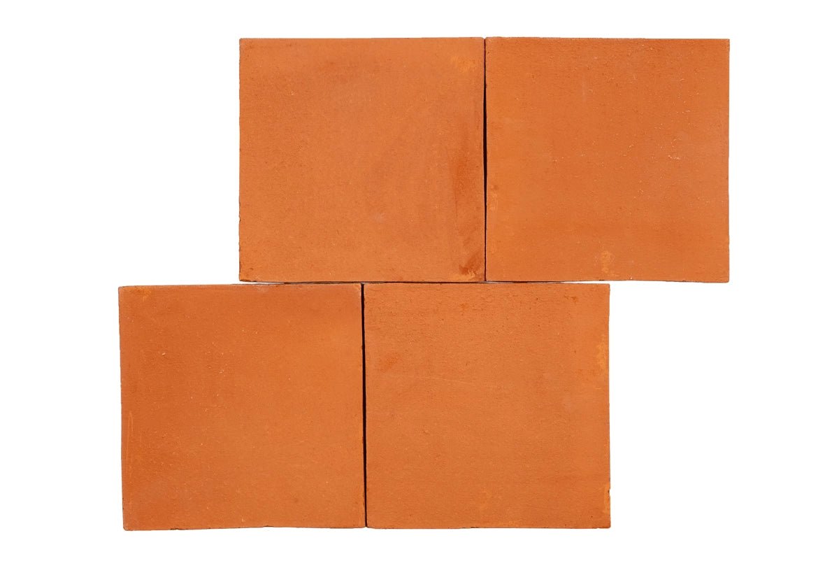 Yzina Terracotta Tegels Roja - 24x24x2cm - Handgemaakt - Solza.nl