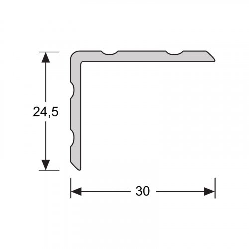 Duo-Hoeklijnprofiel Zelfklevend 24.5x30mm Licht Geborsteld Eiken 67104 - Solza.nl