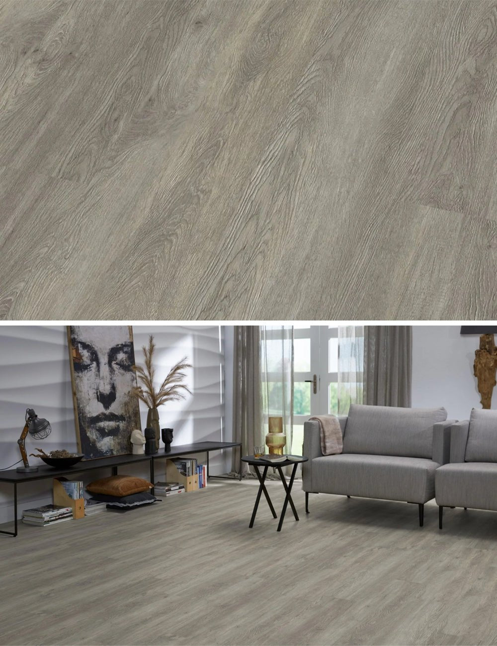 Floorlife Bankstown Grey 3686 Dryback PVC Rechte Stroken - Grijs - Solza.nl