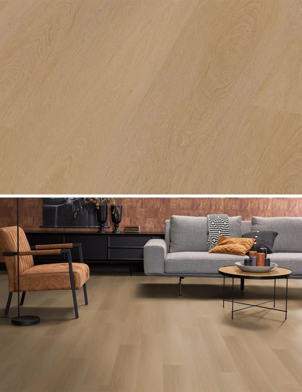 Floorlife Click PVC Fulham Dark Oak 1611 SRC - noestvrij strak design - Solza.nl