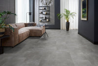 Floorlife Click PVC Tegel Ealing Dark Grey 7411 SRC - Natuursteenlook 91x45.5 cm - Solza.nl