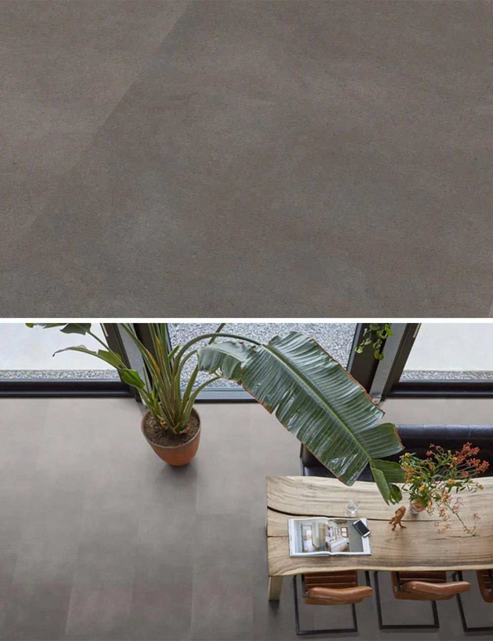 Floorlife Click PVC Tegel Peckham XL Grey 1981 SRC - 81.2 x 40.6 cm - Solza.nl