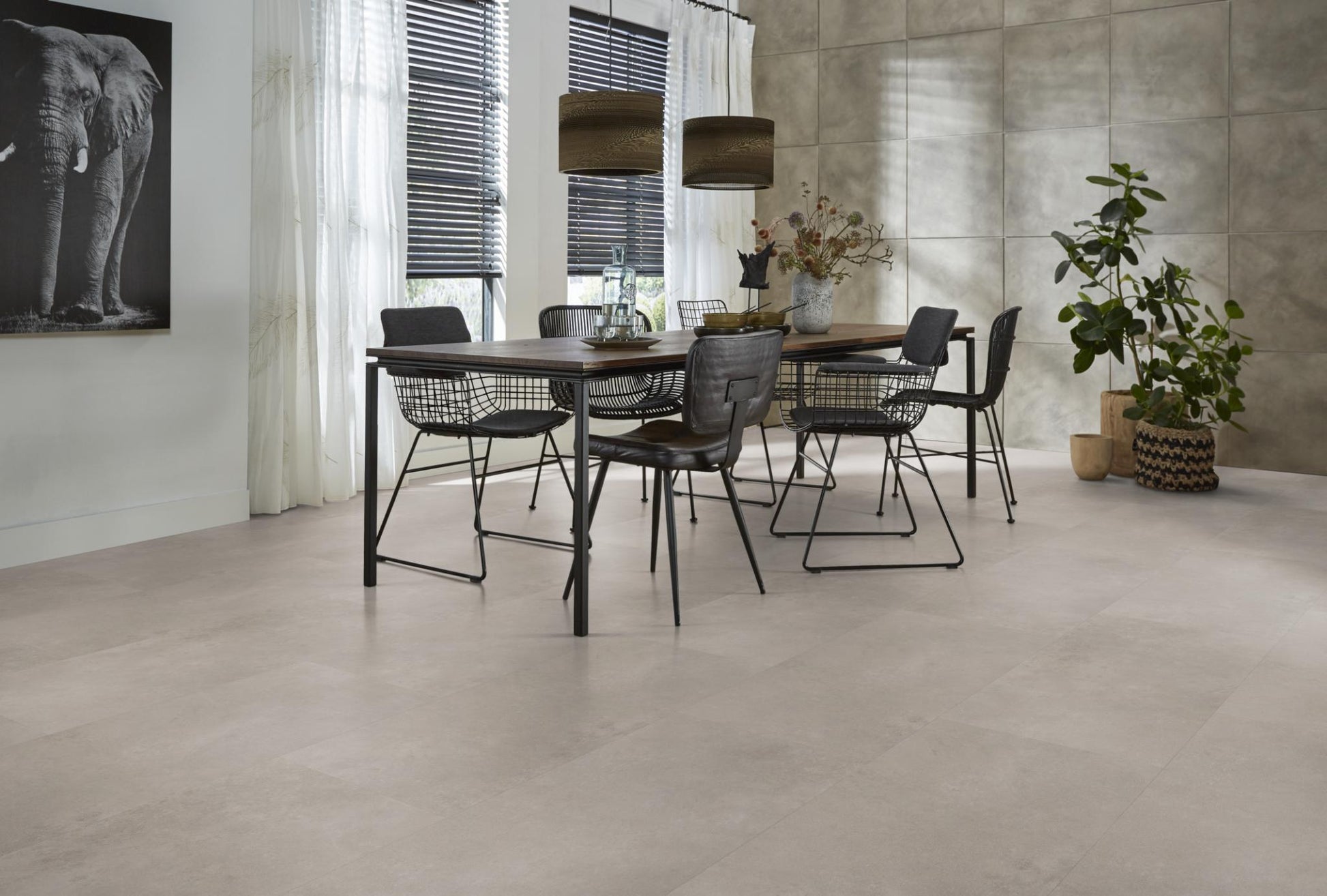 Floorlife Click PVC Tegel Southwark Light Grey 4312 - 91.4 x 45.7 cm - Solza.nl