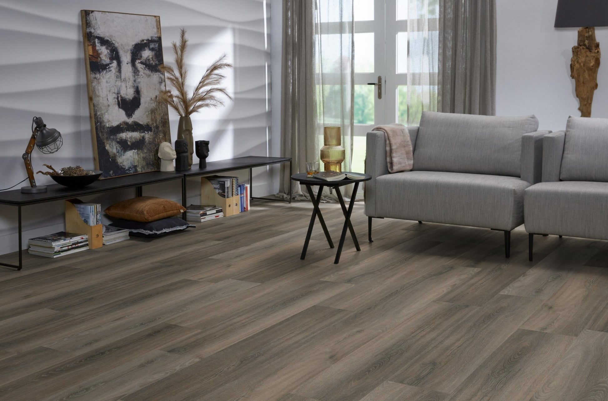 Floorlife Paddington Dark Grey 4506 Dryback PVC Rechte Stroken - Solza.nl