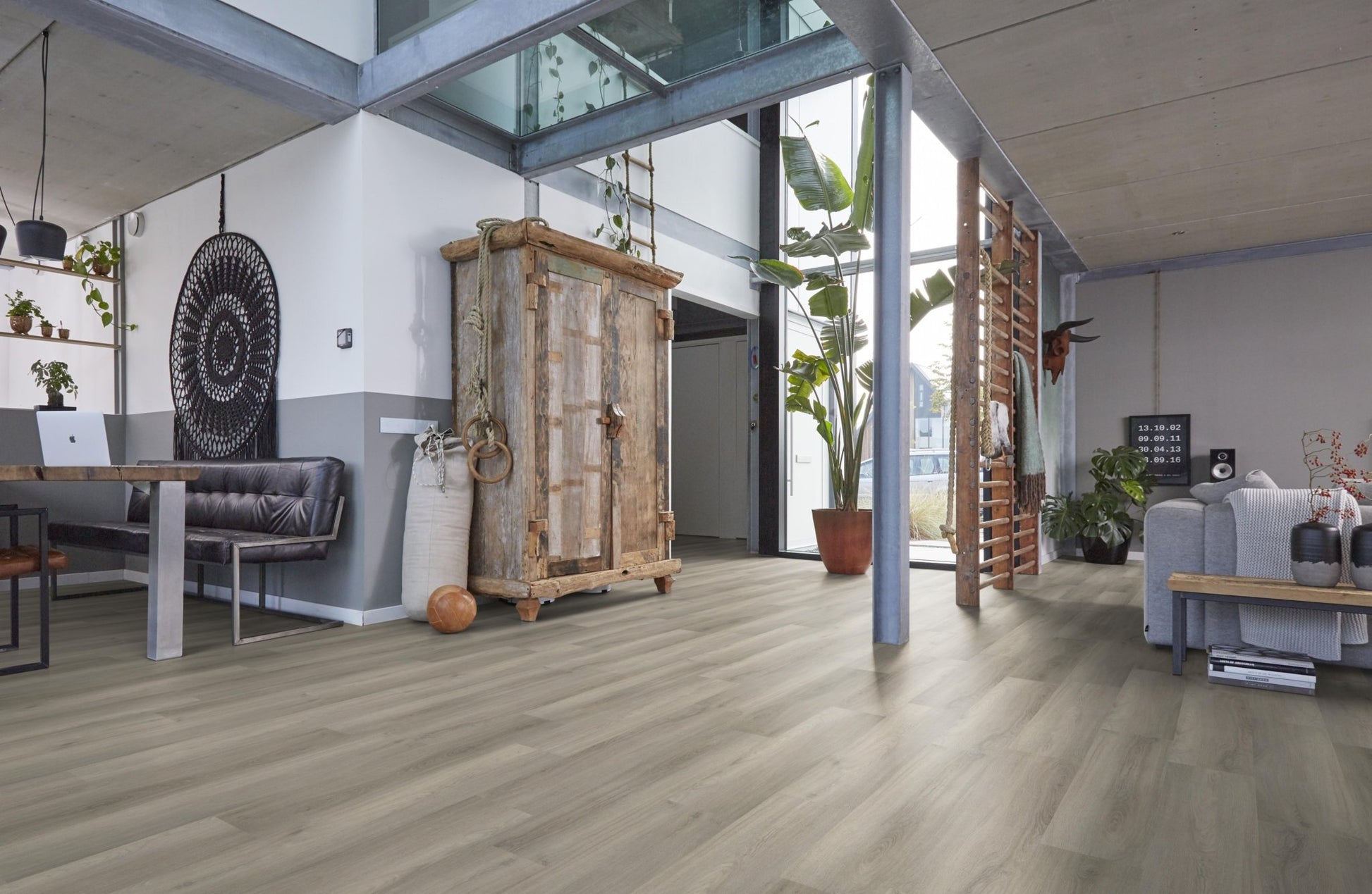 Floorlife Paddington Light Grey 4505 Dryback PVC Rechte Stroken - Solza.nl