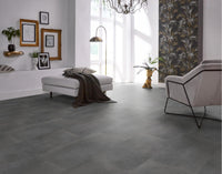 Floorlife Southwark Dark Grey 4111 Tegel Dryback PVC - 91.4 x 45.7 cm - Solza.nl