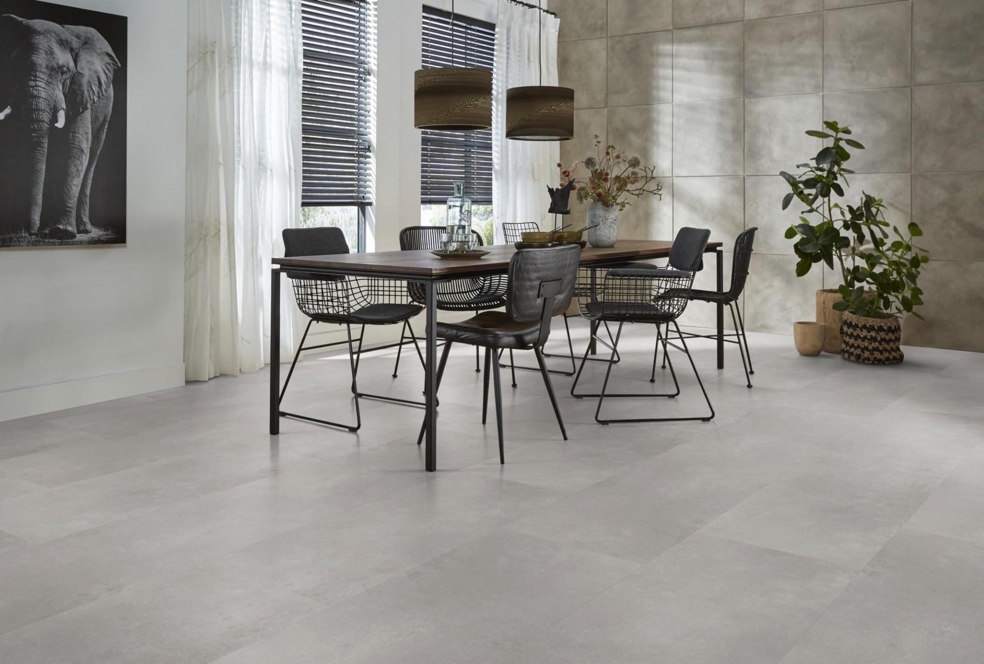 Floorlife Southwark Grey 4113 Tegel Dryback PVC - 91.4 x 45.7 cm - Solza.nl