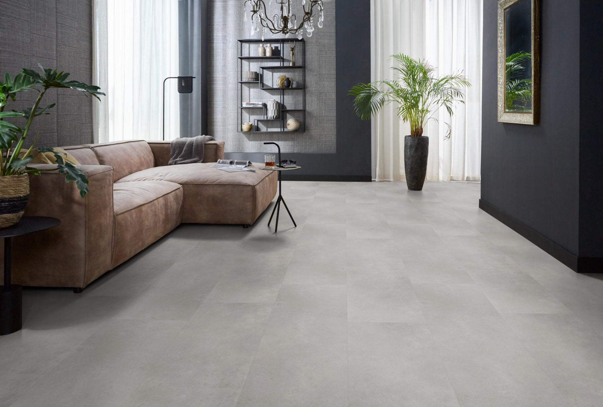 Floorlife Southwark Grey 4113 Tegel Dryback PVC - 91.4 x 45.7 cm - Solza.nl