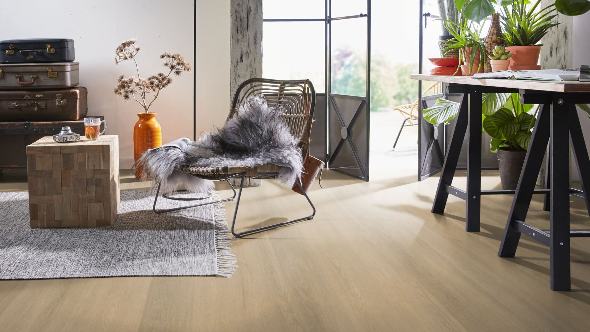 Floorlife Sutton Warm Warm Beige 6504 Dryback PVC - Solza.nl