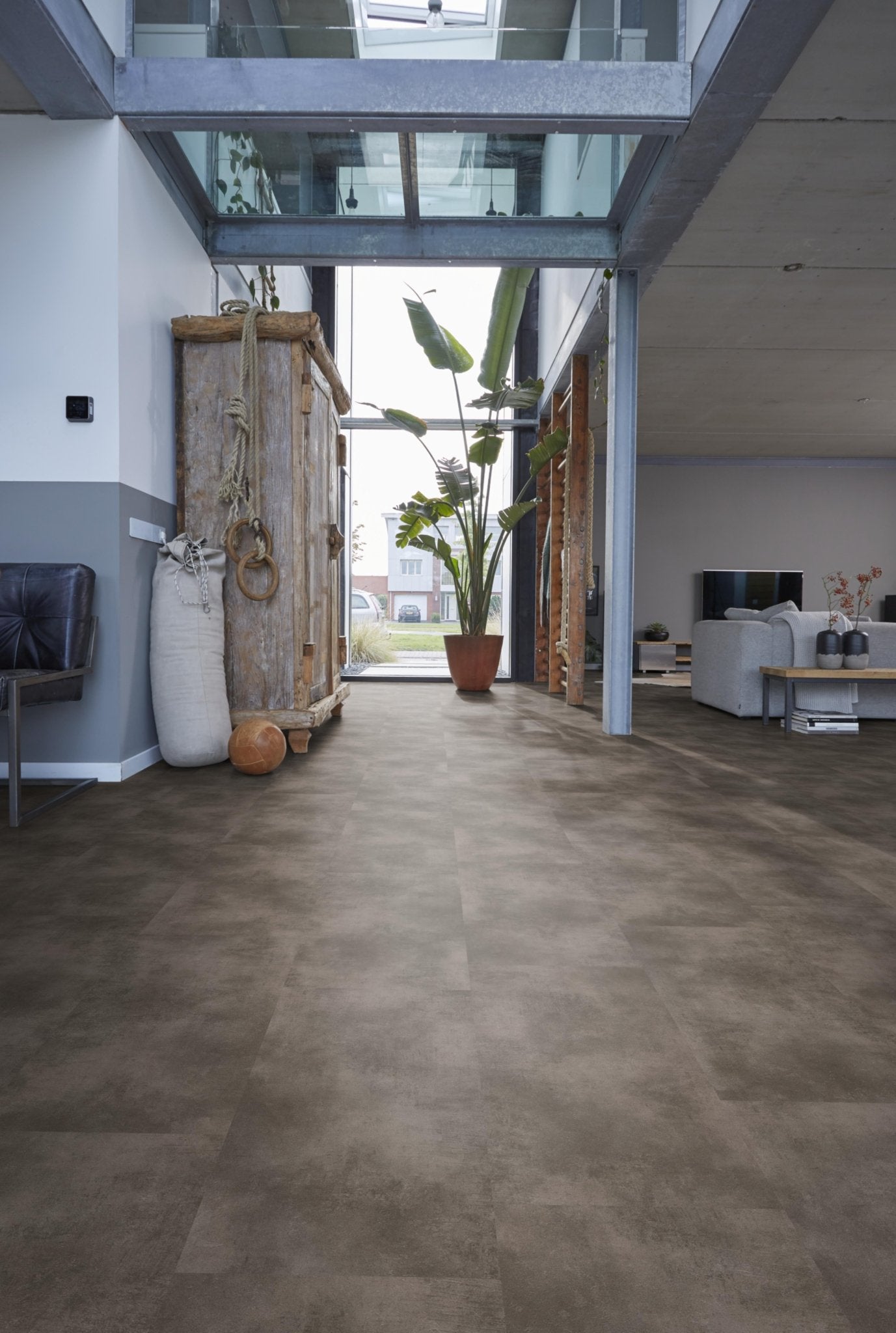 Floorlife The Rocks Mid Grey 1118 Tegel Dryback PVC - Solza.nl