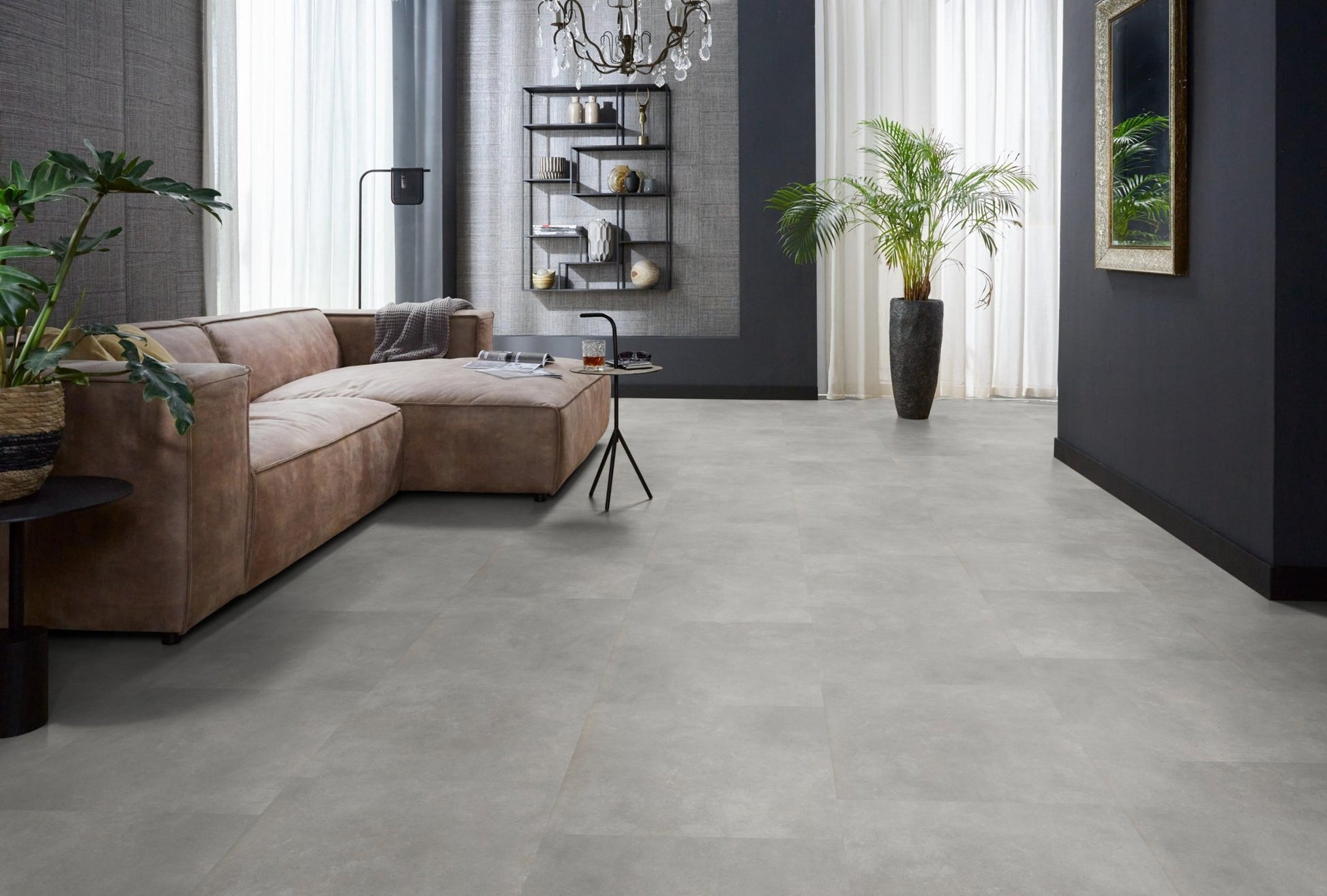 Floorlife Victoria Light Grey 5211 Tegel Dryback PVC - 61x61 cm - Solza.nl