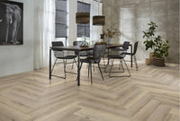 Floorlife Yup Herringbone Sydney Harbour Light Oak Dryback PVC - Visgraat licht rustiek - Solza.nl