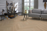 Floorlife Yup Leyton Herringbone Beige Dryback PVC - Solza.nl