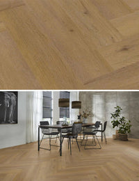 Floorlife Yup Leyton Herringbone Dark Oak Dryback PVC - Solza.nl