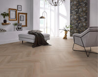 Floorlife Yup Merton Herringbone Dark Oak Dryback PVC - Solza.nl