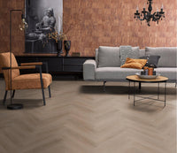 Floorlife Yup Merton Herringbone Dark Oak Dryback PVC - Solza.nl