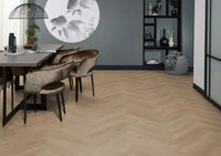 Floorlife Yup Merton Herringbone Natural Oak Dryback PVC - Solza.nl